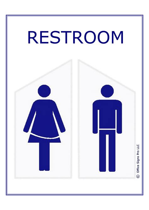 Free Printable Bathroom Sign